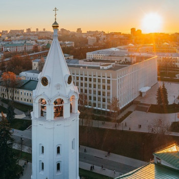 На смотровой площадке на Соборной колокольне